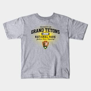 Property of Grand Tetons Kids T-Shirt